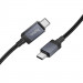Фото Дата кабель Hoco X118 Generic with display Type-C to Type-C 60W (1m) (Black) в маназині vchehle.ua