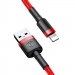 Фото Дата кабель Baseus Cafule Lightning Cable 2.4A (0.5m) (CALKLF-A) (Красный) в магазине vchehle.ua