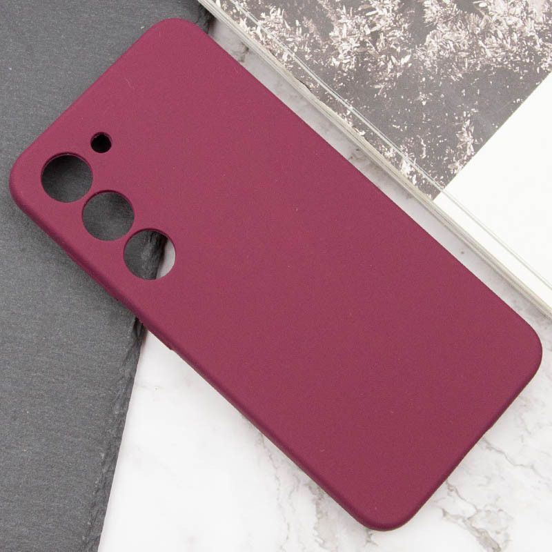 Купити Чохол Silicone Cover Lakshmi Full Camera (AAA) на Samsung Galaxy S22 (Бордовий / Plum) на vchehle.ua