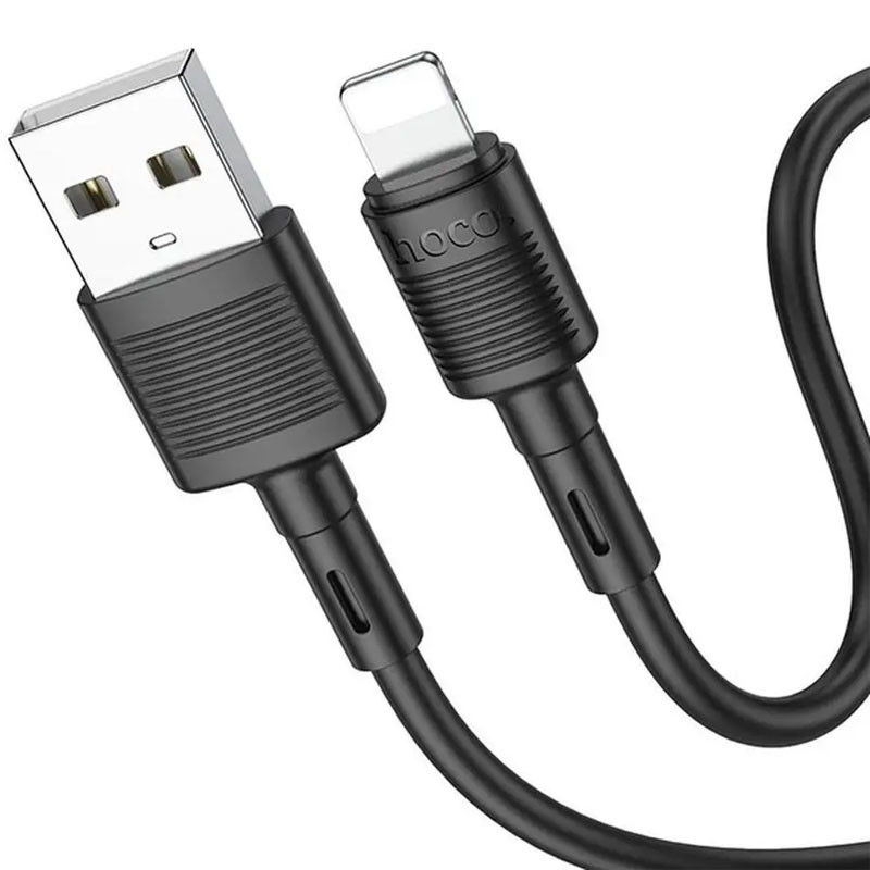 Фото Дата кабель Hoco X83 Victory USB to Lightning (1m) (Black) на vchehle.ua