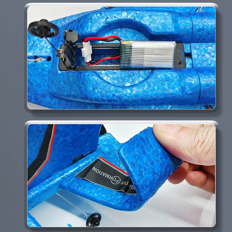 Купить Самолет на радиоуправлении SCHE HW37 New Foam (Blue) на vchehle.ua