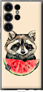 Чехол Енотик с арбузом для Samsung Galaxy S23 Ultra