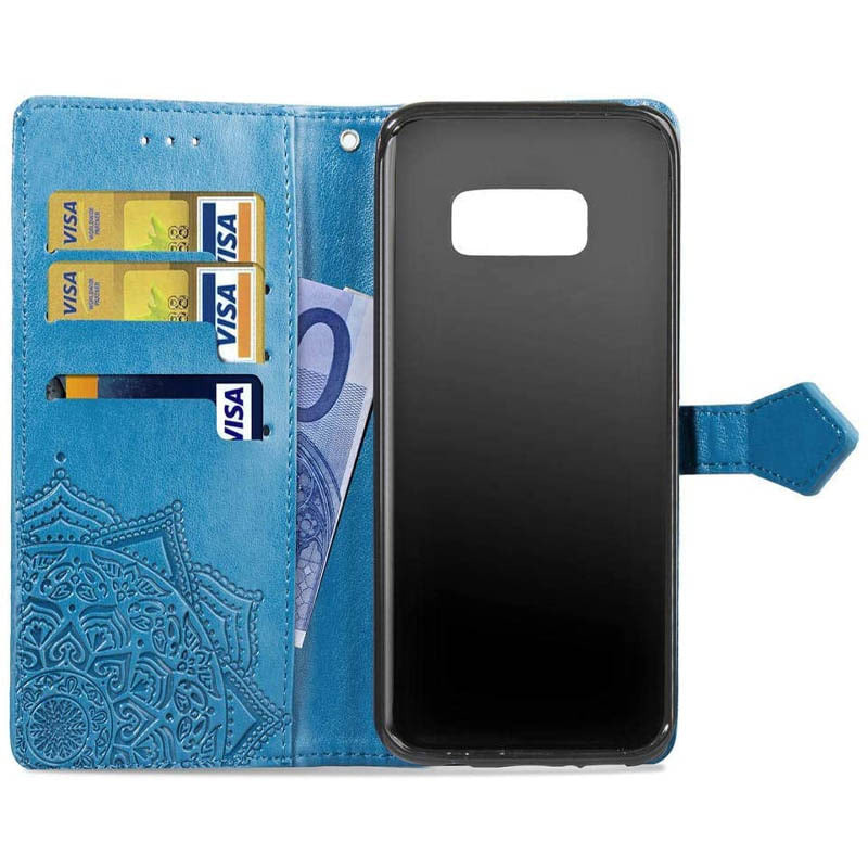 Фото Шкіряний чохол (книжка) Art Case з візитницею на Samsung G950 Galaxy S8 (Синій) на vchehle.ua