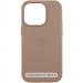 Шкіряний чохол Leather Case (AAA) with MagSafe на Apple iPhone 16e (6.1") (Taupe)