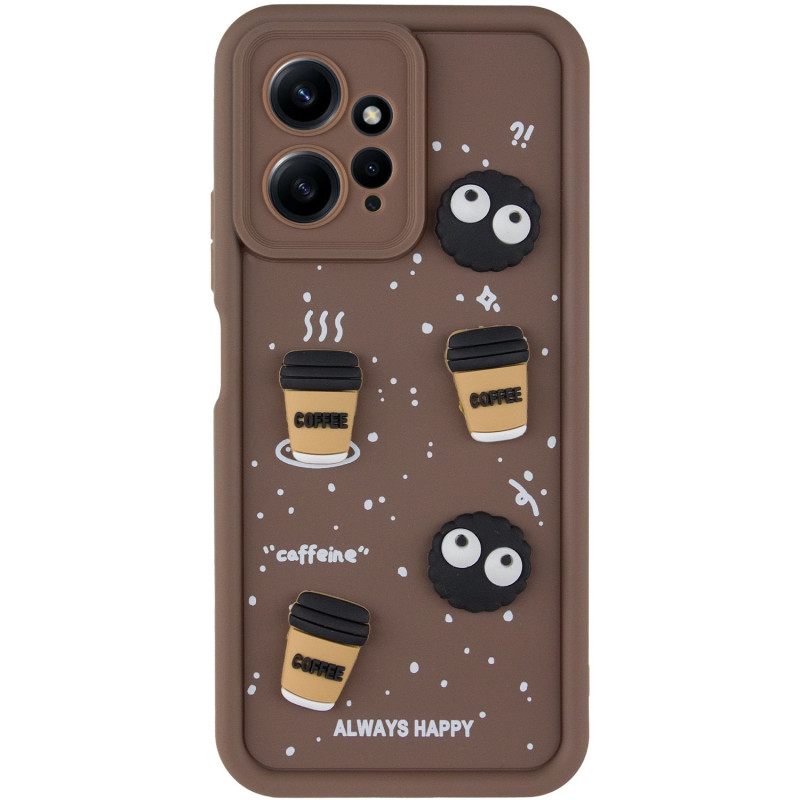 Фото Чохол TPU Toys Case на Xiaomi Redmi Note 12 4G (Brown / Always Happy) на vchehle.ua