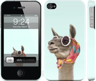 

Чехол Модная лама для iPhone 4 752924