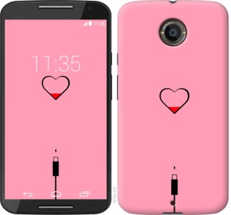 

Чехол Подзарядка сердца1 для Motorola Moto X2 730445