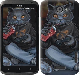 

Чехол gamer cat для HTC One X 635334