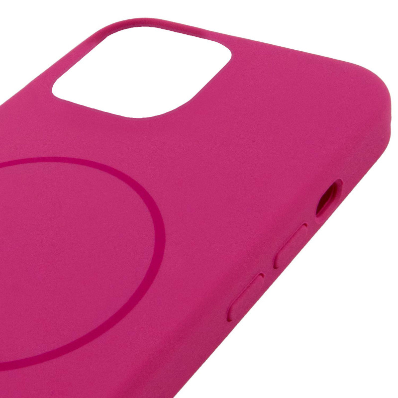 Чохол Silicone Case Full Protective (AA) NO LOGO with Magnetic Safe на Apple iPhone 11 Pro Max (6.5") (Малиновий / Dragon Fruit) в магазині vchehle.ua