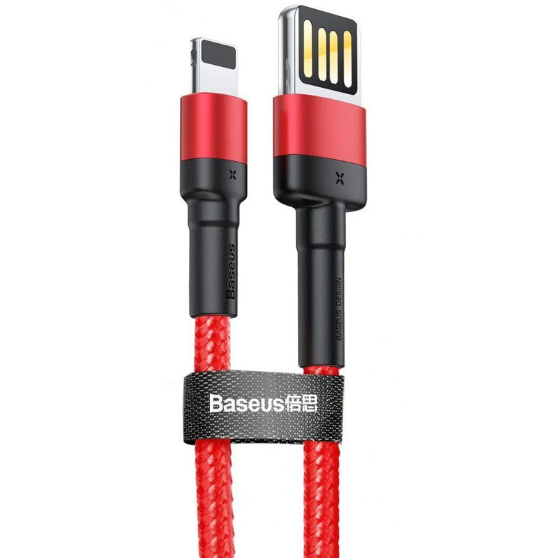 

Дата кабель Baseus Cafule Lightning Cable Special Edition 2.4A (1m) (CALKLF) (CALKLF-G) (Red) 1188501