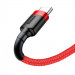 Фото Дата кабель Baseus Cafule Type-C Cable 3A (0.5m) (CATKLF-A) (Красный) на vchehle.ua