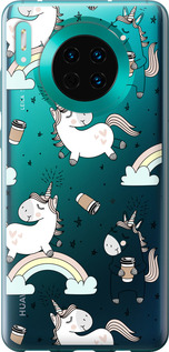 

Чехол Единорог и кофе для Huawei Mate 30 1607496