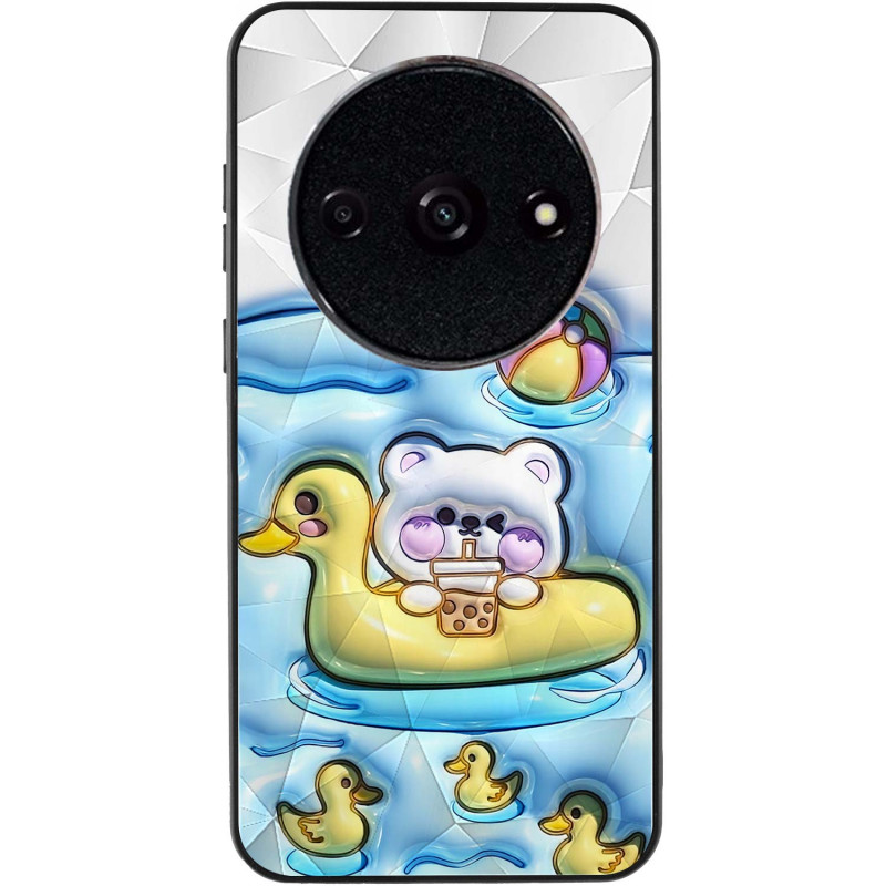 Фото TPU+PC чехол Prisma Fluffie для Xiaomi Redmi A3 / Poco C61 (Ducklings) на vchehle.ua