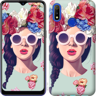 

Чехол Девушка с цветами для Realme 3 920010