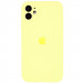 Чехол Silicone Case Full Camera Protective (AA) для Apple iPhone 12 (6.1") (Желтый / Mellow Yellow)
