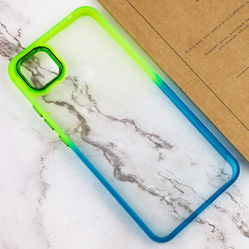 Фото Чехол TPU+PC Fresh sip series для Xiaomi Redmi 9C (Бирюзовый / Лимонный) в магазине vchehle.ua