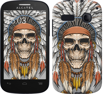 

Чохол Череп індіанця на Alcatel One Touch Pop C3 4033D 658401