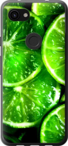 Чехол Зелёные дольки лимона для Google Pixel 3a