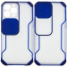 Чехол Camshield matte Ease TPU со шторкой для Apple iPhone 13 Pro (6.1") (Синий)