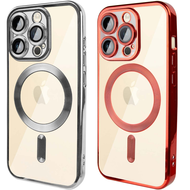 TPU чехол Fibra Chrome with Magnetic safe для Apple iPhone 15 Pro (6.1")