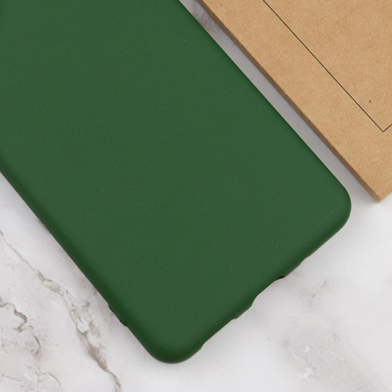 Чохол Silicone Cover Lakshmi Full Camera (AA) на Motorola Moto G85 (Зелений / Dark green) в магазині vchehle.ua