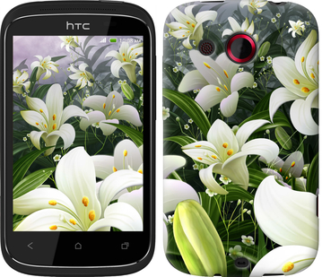 

Чохол Білі лілії на HTC Desire C A320e 245676