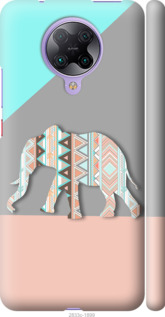 

Чехол Узорчатый слон для Xiaomi Redmi K30 Pro 1086162