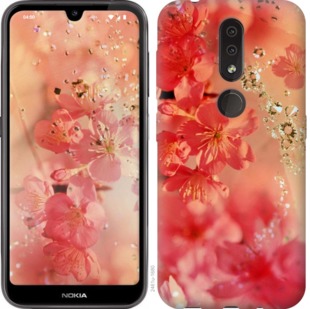 

Чехол Розовые цветы для Nokia 4.2 764256