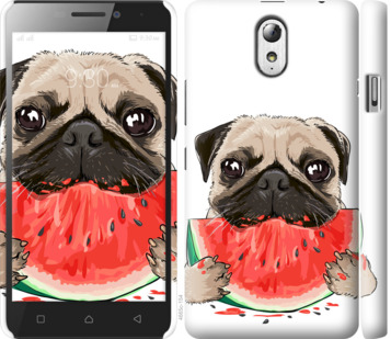 

Чехол Мопс и арбуз для Lenovo Vibe P1m 843599