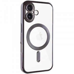 TPU чохол Fibra Chrome with Magnetic safe на Apple iPhone 16 (6.1")