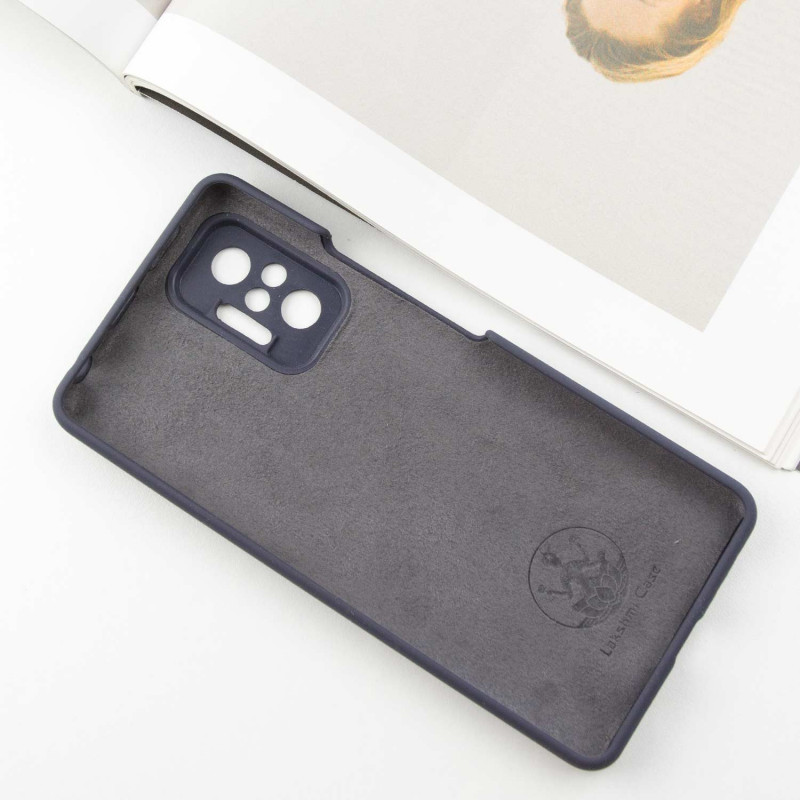 Фото Чохол Silicone Cover Lakshmi Full Camera (AAA) на Xiaomi Redmi Note 10 Pro / 10 Pro Max (Сірий / Dark Gray) в маназині vchehle.ua