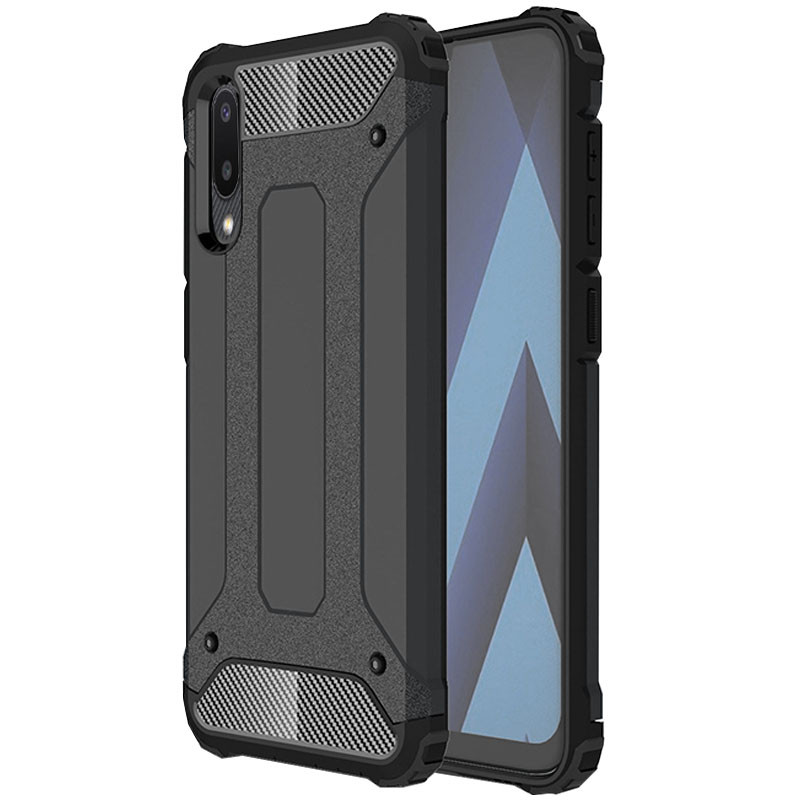 

Броньований протиударний TPU+PC чохол Immortal на Samsung Galaxy A02 (Метал / Gun Metal) 1158952