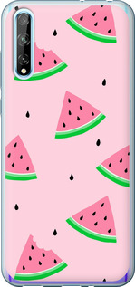 Чехол Розовый арбуз для Huawei P Smart S