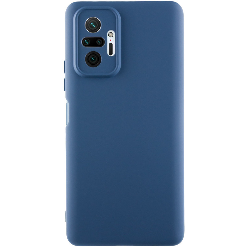 Чехол Silicone Cover Lakshmi Full Camera (A) для Xiaomi Redmi Note 10 Pro / 10 Pro Max (Синий / Navy Blue)