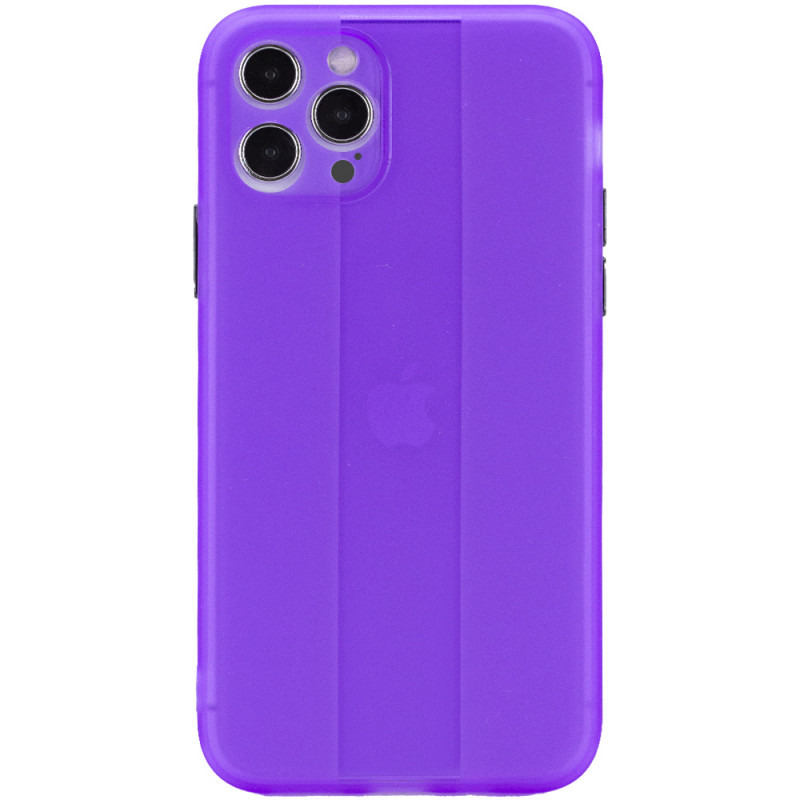 Чохол TPU Glossy Line Full Camera на Apple iPhone 12 Pro (6.1") (Бузковий)