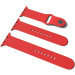 Силіконовий ремінець для Apple Watch Sport Band 42 / 44 / 45 / 49 (S/M & M/L) 3pcs (Червоний / Red)
