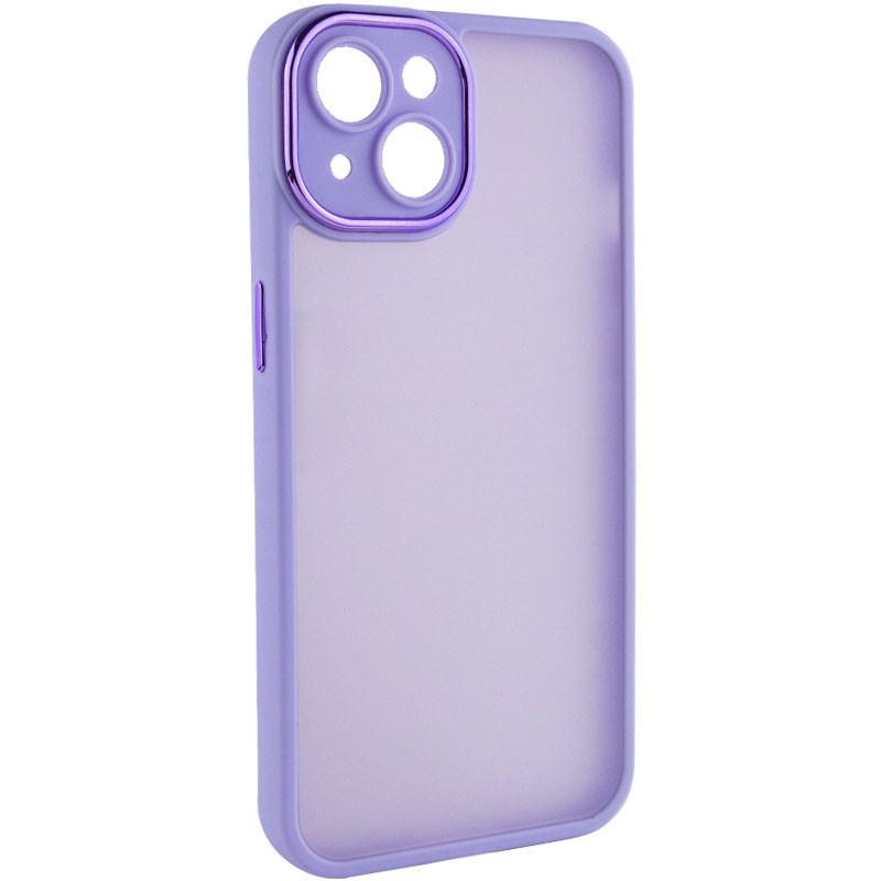 TPU+PC чохол Accent на Apple iPhone 14 (6.1") (White / Purple)