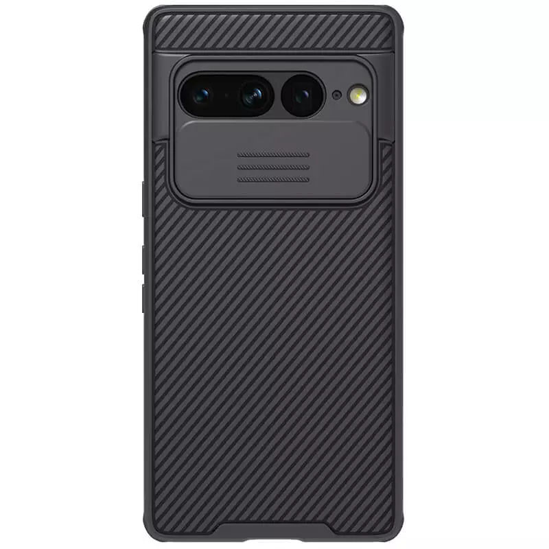 Карбонова накладка Nillkin Camshield (шторка на камеру) на Google Pixel 7 Pro (Черный / Black)