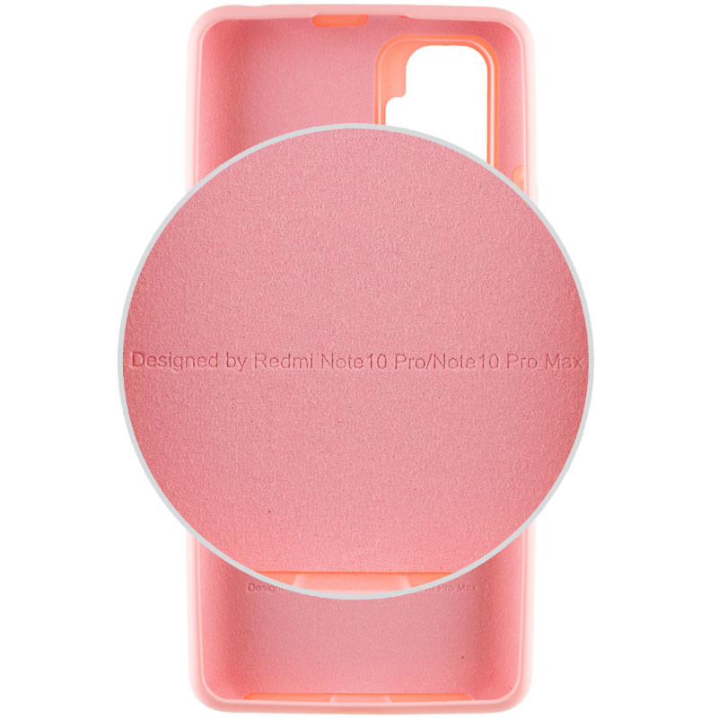 Фото Чохол Silicone Cover Full Protective (AA) на Xiaomi Redmi Note 10 Pro / 10 Pro Max (Рожевий / Pink) в маназині vchehle.ua