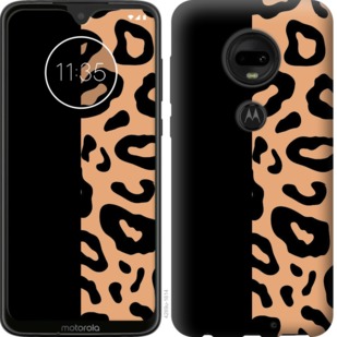 Чехол Пятна леопарда для Motorola Moto G7