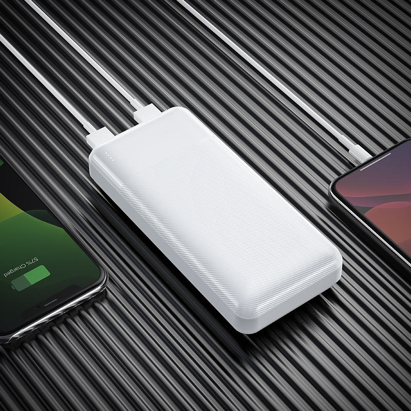 Фото Уценка Портативное ЗУ Power Bank Hoco J72A 20000 mAh (Дефект упаковки / Белый) в магазине vchehle.ua