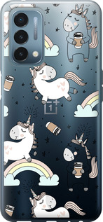 

Чехол Единорог и кофе для OnePlus Nord N200 1607453