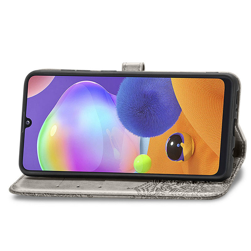 Фото Шкіряний чохол (книжка) Art Case з візитницею на Samsung Galaxy A34 5G (Сірий) в маназині vchehle.ua