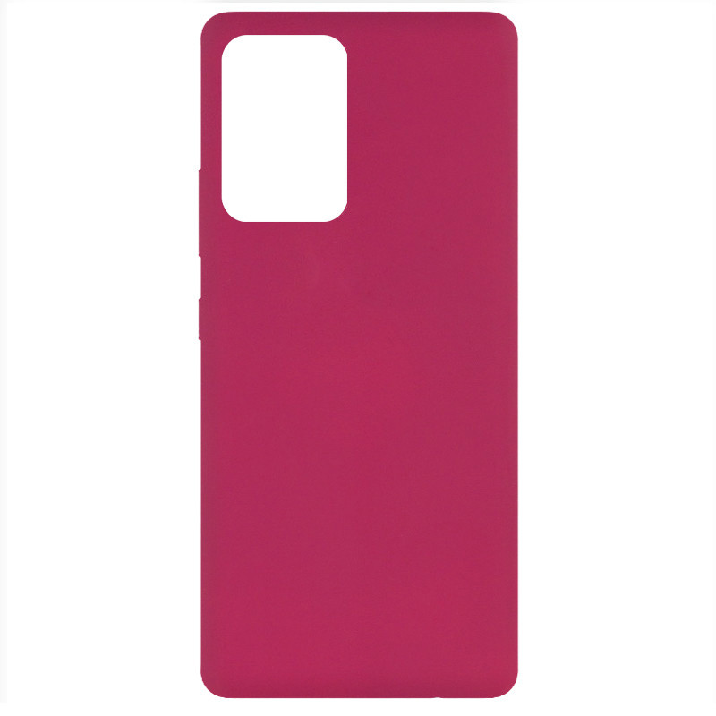 Чехол Silicone Cover Full without Logo (A) для Samsung Galaxy A72 4G / A72 5G (Бордовый / Marsala)
