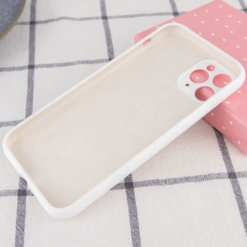 Фото Чохол Silicone Case Full Camera Protective (AA) NO LOGO на Apple iPhone 12 Pro (6.1") (Білий / White) на vchehle.ua