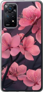 Чохол Пурпурна сакура для Xiaomi Redmi Note 11S