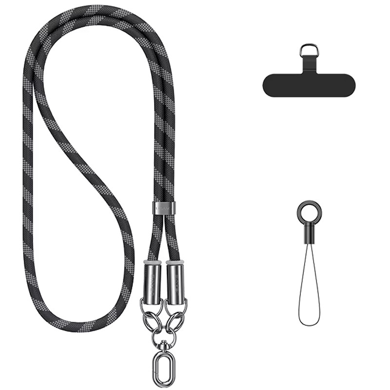 Фото Дата кабель-шнурок Usams US-SJ745 Type-C to Type-C 60W (1.2m) (Black) на vchehle.ua
