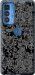 Чехол Чёрно-серый стикер бомбинг для Motorola Edge 20 Pro