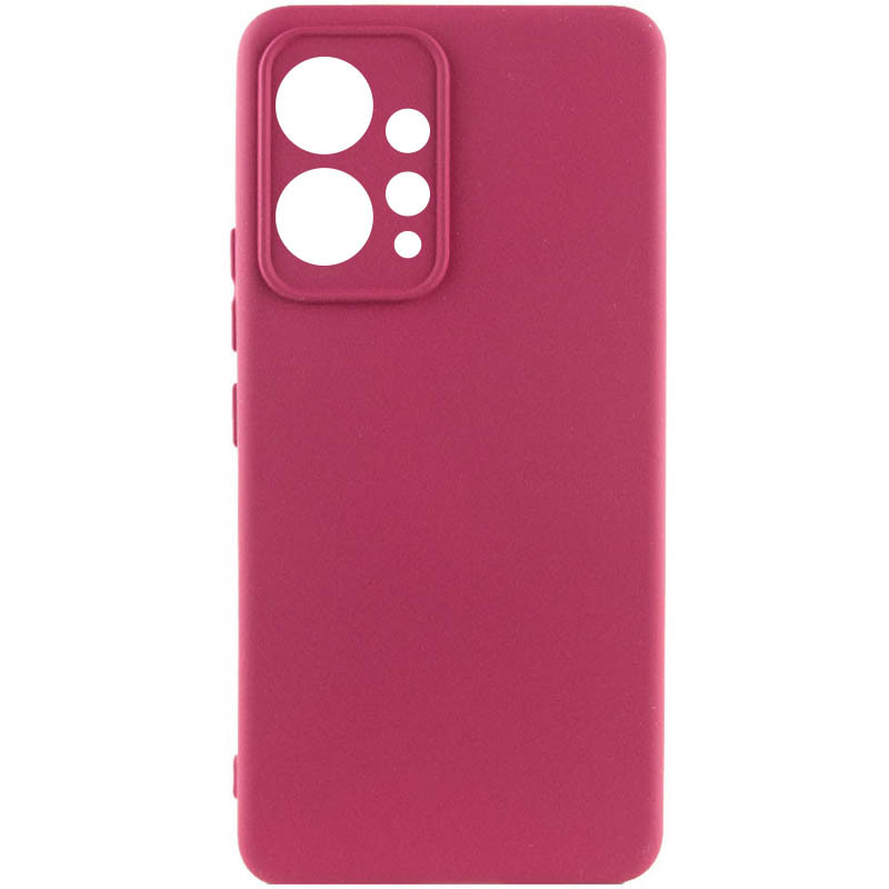 Чехол Silicone Cover Lakshmi Full Camera (A) для Xiaomi Redmi Note 12 4G (Бордовый / Marsala)