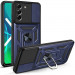 Купити Ударостійкий чохол Camshield Serge Ring на Samsung Galaxy S21 FE (Синій) на vchehle.ua